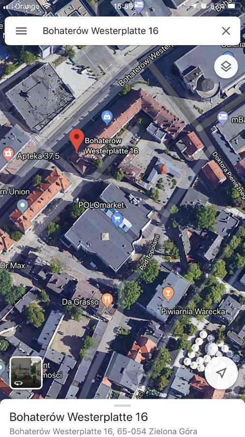 Apartament Centrum Zielona Góra Buitenkant foto